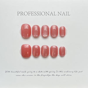 Vente en gros 10pcs bâtonnets à ongles courts carrés oeil de chat multi-couleurs courts <span class=keywords><strong>faux</strong></span> ongles à presser pour les doigts pour les salons - Product Image 4