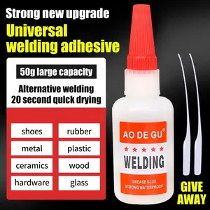 Factory Direct 50g Purpose Super Glue Adhesive For Ceramic Plastic Welding Metal Leather Made From Acrylic Rubber Ethyl