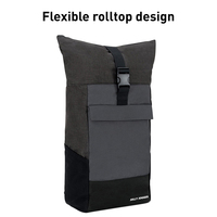 Sac à dos à enroulement personnalisé avec logo pour hommes et femmes, sac à dos urbain original, sac pour ordinateur portable