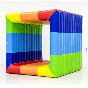 Gonfiabile Flip It up Square Rolling Team Building Sport gioco gonfiabile umano Flip it