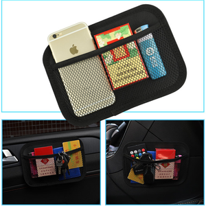 Mini coche Popular asiento lado Bac <span class=keywords><strong>de</strong></span> almacenamiento neto malla colgante titular <span class=keywords><strong>de</strong></span> teléfono bolsillo - Product Image 2