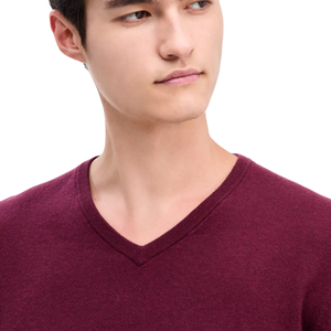 Pulls d'hiver à col en V tricotés à la main pour hommes, chauds, décontractés, doux, en mélange de laine, pull-over OEM ODM, toutes tailles - Product Image 5