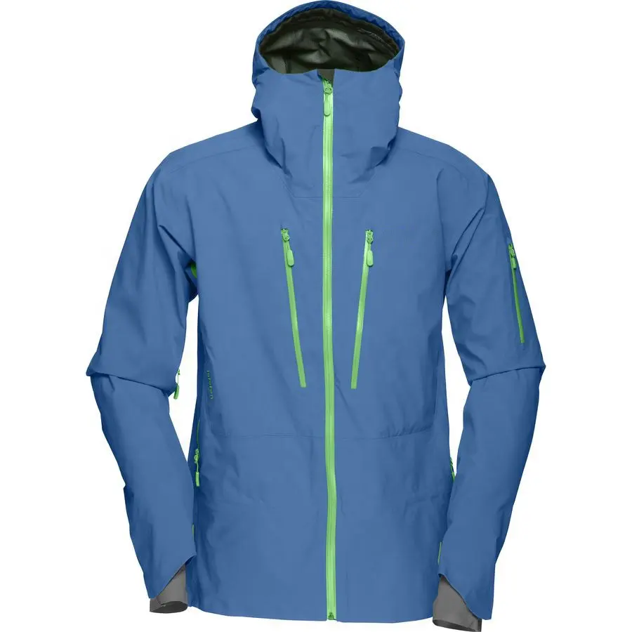 Estilo de moda a prueba de viento de 100% de poliéster de 3-capa técnica chaqueta impermeable para hombres HC142
