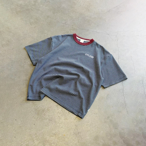 Camiseta de Alta Calidad de 210 g/m² y 230 g/m² con Cuello Acanalado, Manga Corta, Personalizada, 100 % Algodón, a Rayas, Unisex, Informal - Product Image 3