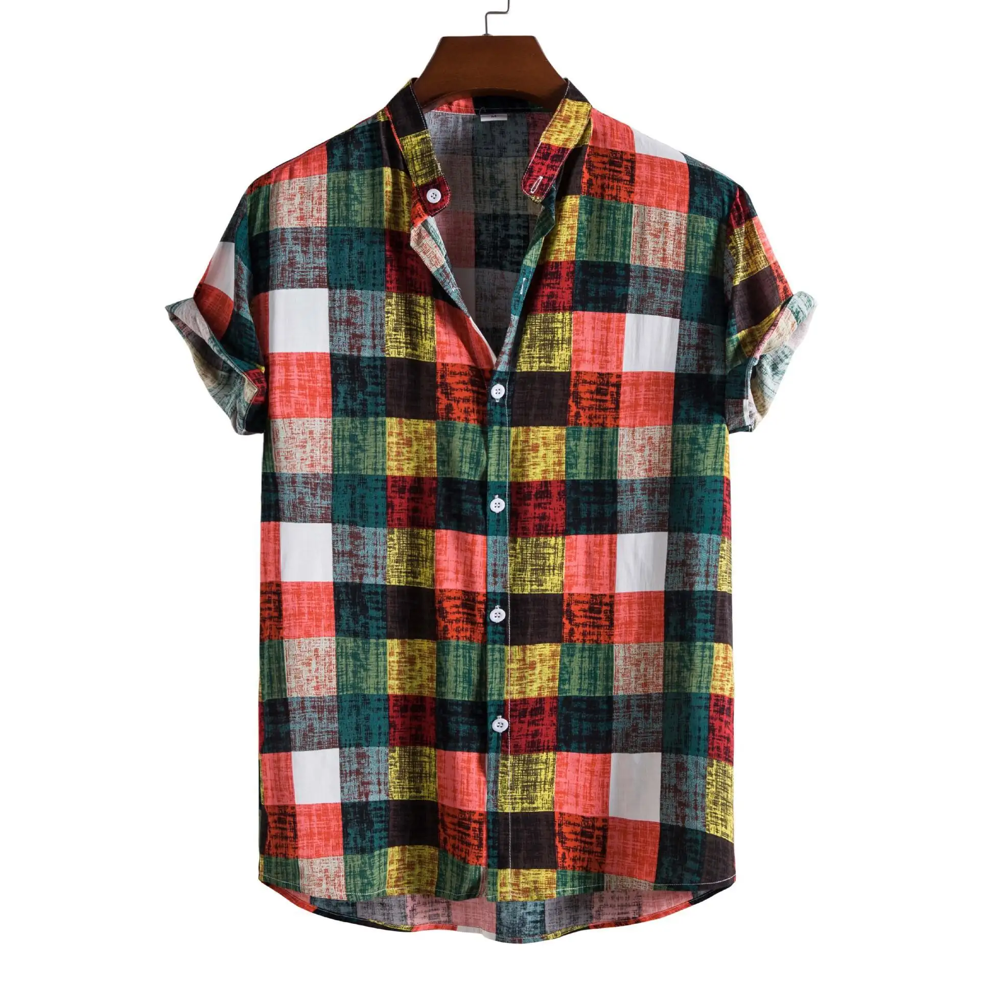 Летняя Мужская рубашка с принтом на заказ, Пляжная оверсайз, Мужская гавайская рубашка с коротким рукавом