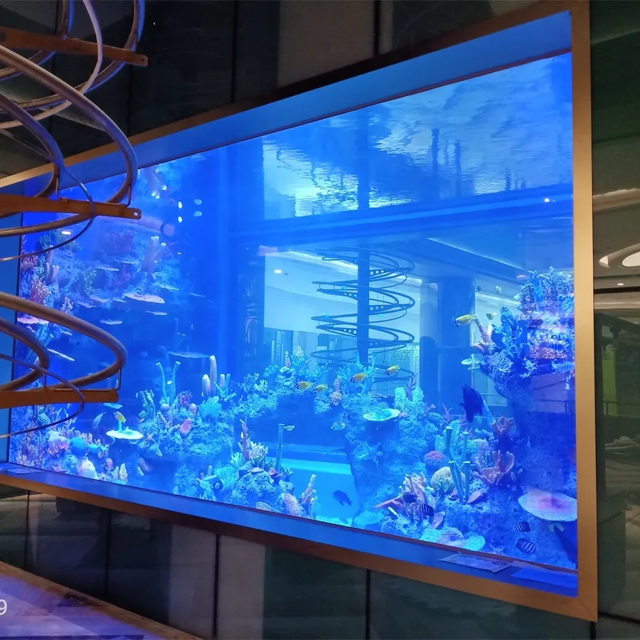factory direct sale customization large rectangle acrylic fish aquarium acrylic fish tank
