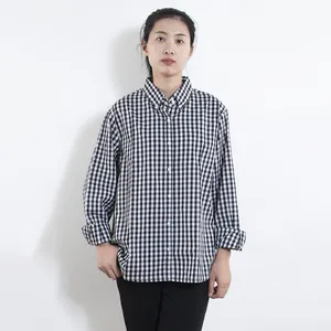 Chemise à carreaux manches longues pour hommes et femmes, vêtement décontracté en coton pur, à la mode coréenne, respectueux de la peau, printemps automne