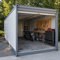 Bureau de chantier portable en conteneur de 40 pieds, structure en acier, panneaux sandwich, bâtiment modulaire préfabriqué, fabricant