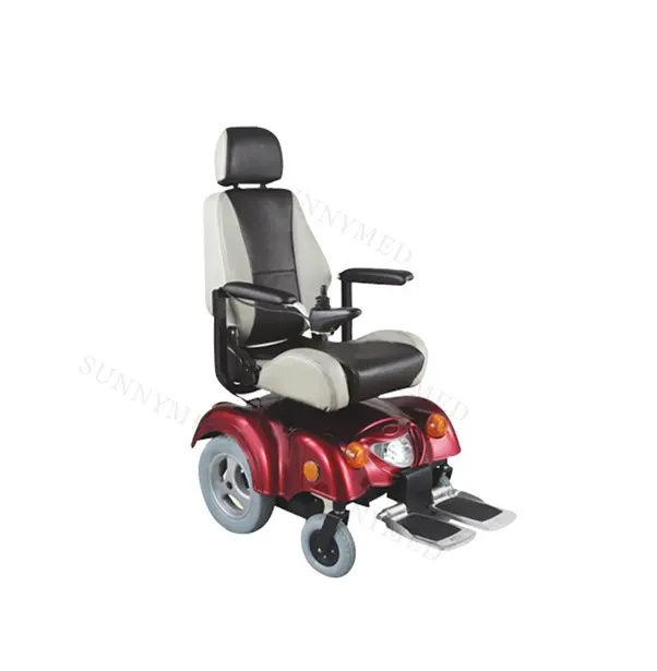 SY-R107アウトドアインテリジェントタイプ折りたたみ式背もたれとフットレスト電動車椅子