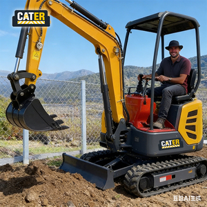 CATER 0,85 Ton Dieselmotor Rupsmini-graafmachine 0,025m³ Bakkapaciteit 1 Jaar Garantie Korte Draaicirkel Landbouw - Product Image 2