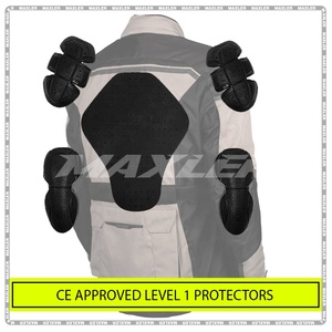 Veste de moto courte grande taille, imperméable et respirante, vêtements de sport toutes saisons avec textile réfléchissant pour la conduite, homologuée CE - Product Image 5