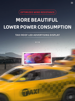 Système de défilement MWE OMC CMS P2.5 P3 P3.33 P5 3G 4G Écran LED d'affichage publicitaire extérieur IP65 pour taxi