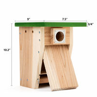 Vente en gros usine – Nouvelle maison à oiseaux en bois de pin, écologique, durable, détachable et personnalisable pour moineaux, pinsons et moineaux rouges