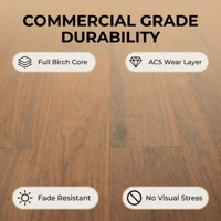 Plancher stratifié en bouleau massif finition mate anti-décoloration, dimensions 1210x190x14mm, pour extérieur, centre de séjour pour animaux, salle d'activités