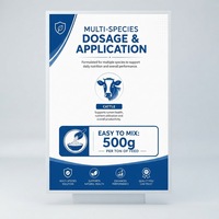 Poudre de probiotiques bioactifs pour ruminants (bovins et ovins) - Prévient l'acidose du rumen, anti-diarrhéique, soutient la santé digestive, réduit le FCR