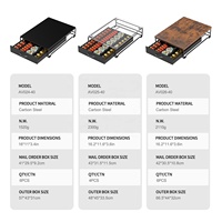 Organisateur de station de café pour cuisine, bureau, hôtel, café, bar – Tiroir de rangement pour capsules, étagère peu encombrante, support pour dosettes