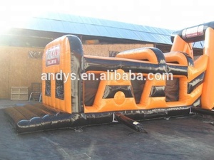 Pista de obstáculos inflable gigante para adultos, para uso comercial, juego hecho de PVC de 0,55mm - Product Image 4