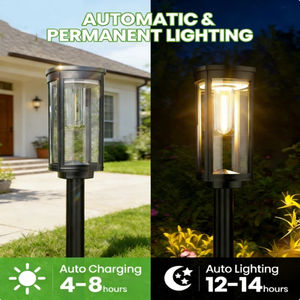 Alecter <b>Solar</b> Decorative <b>Solar</b> Landscape Lighting IP65 Auto Dusk Dawn <b>Garden</b> <b>Lights</b> for Walkway Yard Ambiance Model APH-L57 - Product Image 4