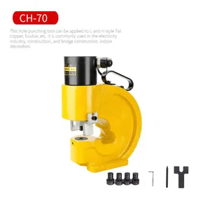 CH-70 Boormachine 35T Graver Kracht Hydraulische Ponsen Tool Puncher Voor Ijzeren Plaat Roestvrij Staal Koper Aluminium Bar