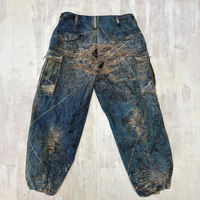DIZNEW Fabricant de jeans baggy personnalisé Jeans en denim délavé lourd pour homme Pantalon en jean nouveau et fou à la mode pour hommes