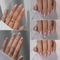 Proveedor de Uñas Postizas de Gel Suave de Lujo con Punta Francesa, Uñas Artificiales de Alta Calidad al por Mayor, Uñas Postizas Hechas a Mano