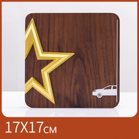 JN Souvenir cadeau Plaque de récompense en bois sculpté sur mesure Plaque en bois massif vierge personnalisée Trophy Awards