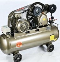 Compresseur d'air industriel à piston à entraînement par courroie 380V, 120L, 8 bars, 4KW, lubrifié, refroidi par air, compresseurs d'air à pression