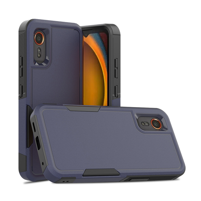 Armor Shockproof Case Dual Layer Mobile Phone Cover for Samsung Galaxy Xcover 7 Hybrid Armor PC TPU Back Cover Case