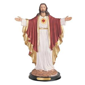 Venta al por mayor de resina de alta calidad religiosa Católica del <span class=keywords><strong>Sagrado</strong></span> Corazón de Jesús Cristo estatua en venta - Product Image 1