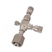 Vanne d'échantillonnage de vidange en acier inoxydable haute pression Type de ventilation Micro régulateur de réglage pour le contrôle de la bouteille de gaz