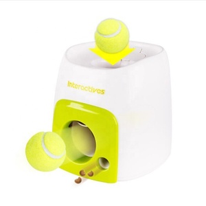 Giocattolo volante automatico per cani lancio di campi da Tennis lanciatore di palline per animali domestici dispositivo di emissione alimentare alimentatore interattivo per cani lanciapalle - Product Image 4