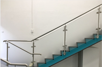 Rampe en verre Reilbu système de poteaux en acier inoxydable verre trempé et feuilleté avec balustrade à poteaux