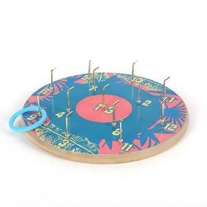 Gioco del Lancio dell'Anello in Legno Stampato - Giocattolo Sicuro per Tutte le Età, Marca EZ, Divertente - Product Image 2