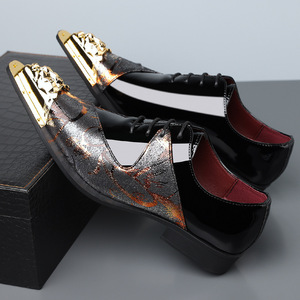 Zapatos de hombre estilo inglés transfronterizos con múltiples diseños, para atuendo formal de negocios, con punta en pico. - Product Image 5