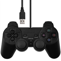 Manette de jeu filaire USB pour PC Ordinateur Portable Arcade Vibration Gaming Joystick