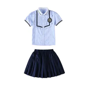 도매 유치원 교복 세트, 봄 여름 어린이 옷 초등학교 교복 디자인, 아이 옷 학교 세트