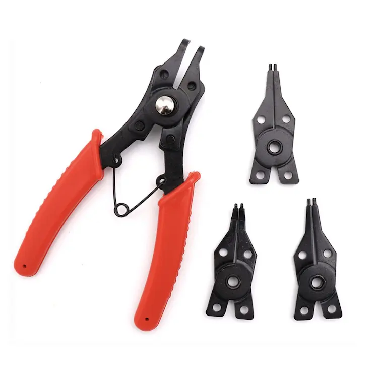 Snap ring pliers internal external 4-in-1 Universal Snap Ring function circlip Pliers Set