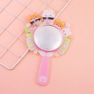 Crystal <b>Acrylic</b> Handheld Makeup <b>Mirror</b> Custom Anime Design Portable With Embedded Pattern For Fans - Product Image 2