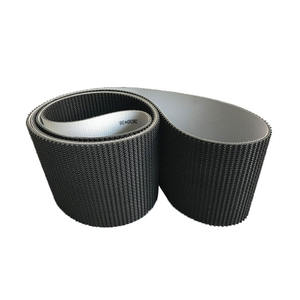 Kaba üst desen ve kılavuz şerit ile kauçuk kemer karton sızdırmazlık makinesi için PVC konveyör bant - Product Image 1