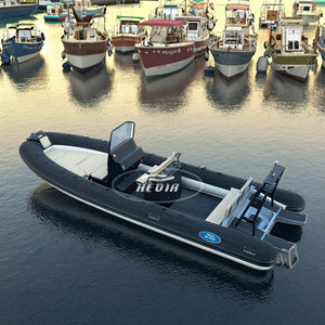 Ce 23ft 7m Patrol Pvc Hypalon Casco semirrígido Barco inflable de aluminio <span class=keywords><strong>con</strong></span> <span class=keywords><strong>motor</strong></span> de 200hp para pescar - Product Image 1