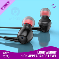 Écouteurs filaires intra-auriculaires 3,5 mm avec micro, transducteur dynamique magnétique, cordon de 1,2 m, basses puissantes, pour jeux, téléphone, PC, ordinateur portable