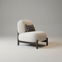 Fauteuil simple moderne de style italien, fauteuil de salon, fauteuil inclinable design, fauteuil de relaxation, fauteuil en tissu de luxe léger, canapé pour la maison