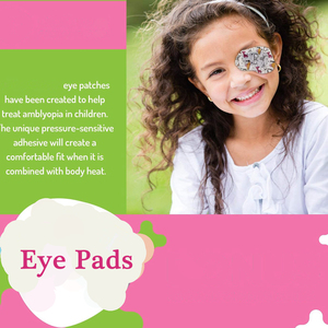 แผ่นปิดตาเด็ก - ลายเด็กผู้หญิงแสนสนุก - 90 ชิ้น ปราศจากน้ำยาง ผลิตจากผ้าฝ้ายปลอดสารก่อภูมิแพ้ สำหรับอาการตาขี้เกียจและตาโก่ง - Product Image 6