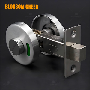 WC Toilet Partition <strong>Door</strong> Lock Indicator Stainless Steel 304 Keyless Cylindrical <strong>Knob</strong> ANSI Grade 1 Brushed Finish Red Green - Product Image 3