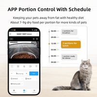 Comedero Automático para Mascotas con Cámara HD 1080P, 4L, WiFi 5G, Control por Aplicación Tuya, Dispensador de Comida para Perros y Gatos