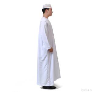 OEM white modest style abaya wholesale Islamic worship robes for men delivered to your <b>door</b> from Oman - Product Image 3