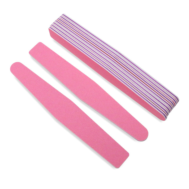 Lima per unghie mezza luna rosa rossa