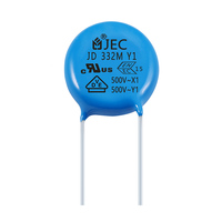 Vente en gros de composants électroniques de sécurité AC y1 500v 331 condensateur à disque céramique condensateur jec