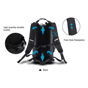 Vente en gros, sac de voyage noir imperméable et léger, sacs à dos de plein air, camping, trekking, voyage, randonnée, sport décontracté pour hommes - Product Image 4