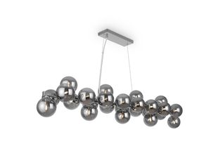 Lampada <span class=keywords><strong>a</strong></span> sfera moderna lampada <span class=keywords><strong>a</strong></span> <span class=keywords><strong>sospensione</strong></span> lampadario lampada <span class=keywords><strong>da</strong></span> fumo G9 X 25 e illuminazione in metallo vetro per soggiorno <span class=keywords><strong>camera</strong></span> <span class=keywords><strong>da</strong></span> <span class=keywords><strong>letto</strong></span> - Product Image 3